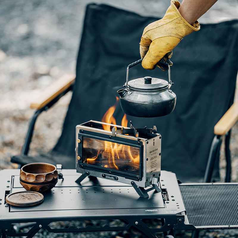 Springhillアウトスプリングヒル観察用焚き火台、ティーポット